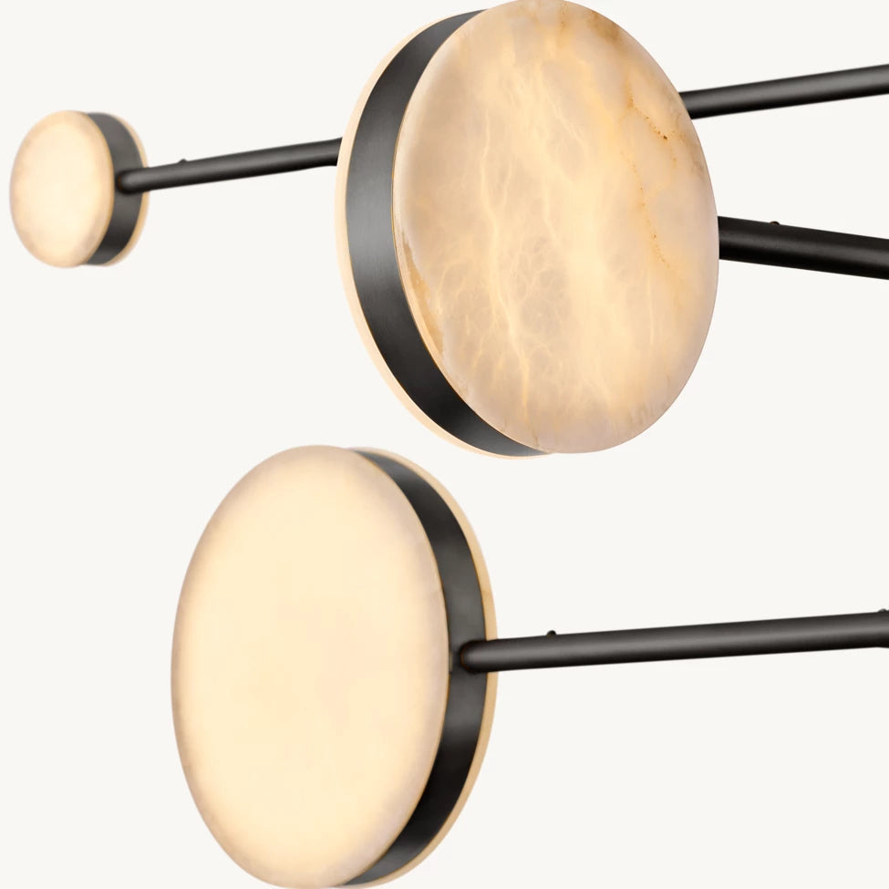 Alexander Floating Alabaster Mobile Chandelier 60"