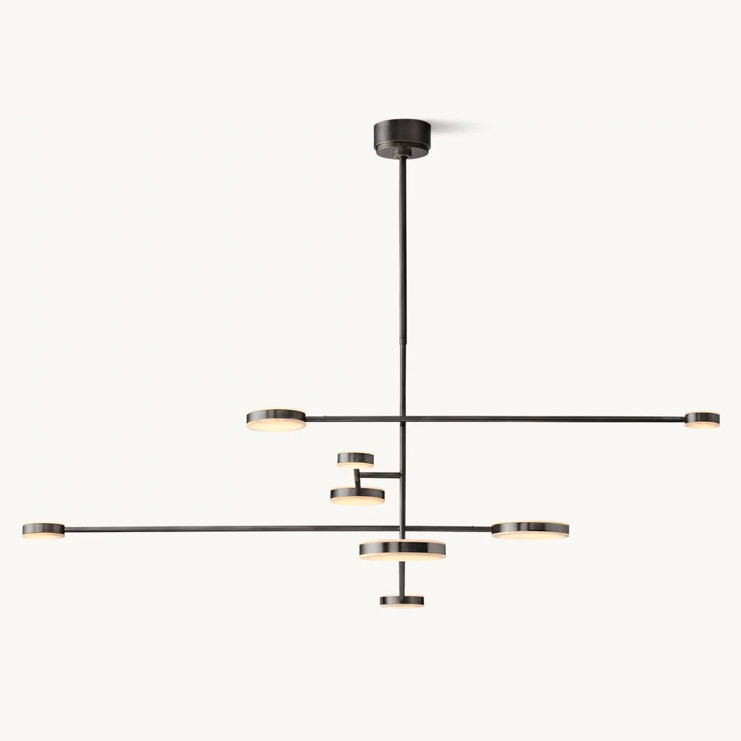 Alexander Floating Alabaster Mobile Chandelier 60"