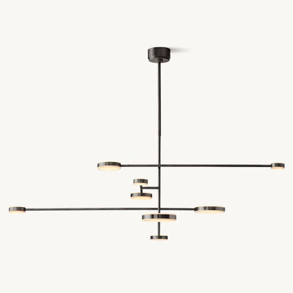 Alexander Floating Alabaster Mobile Chandelier 60"