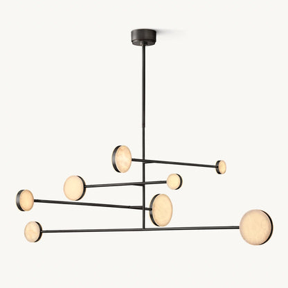 Alexander Floating Alabaster Mobile Chandelier 60"