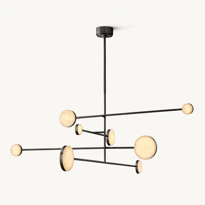 Alexander Floating Alabaster Mobile Chandelier 60"