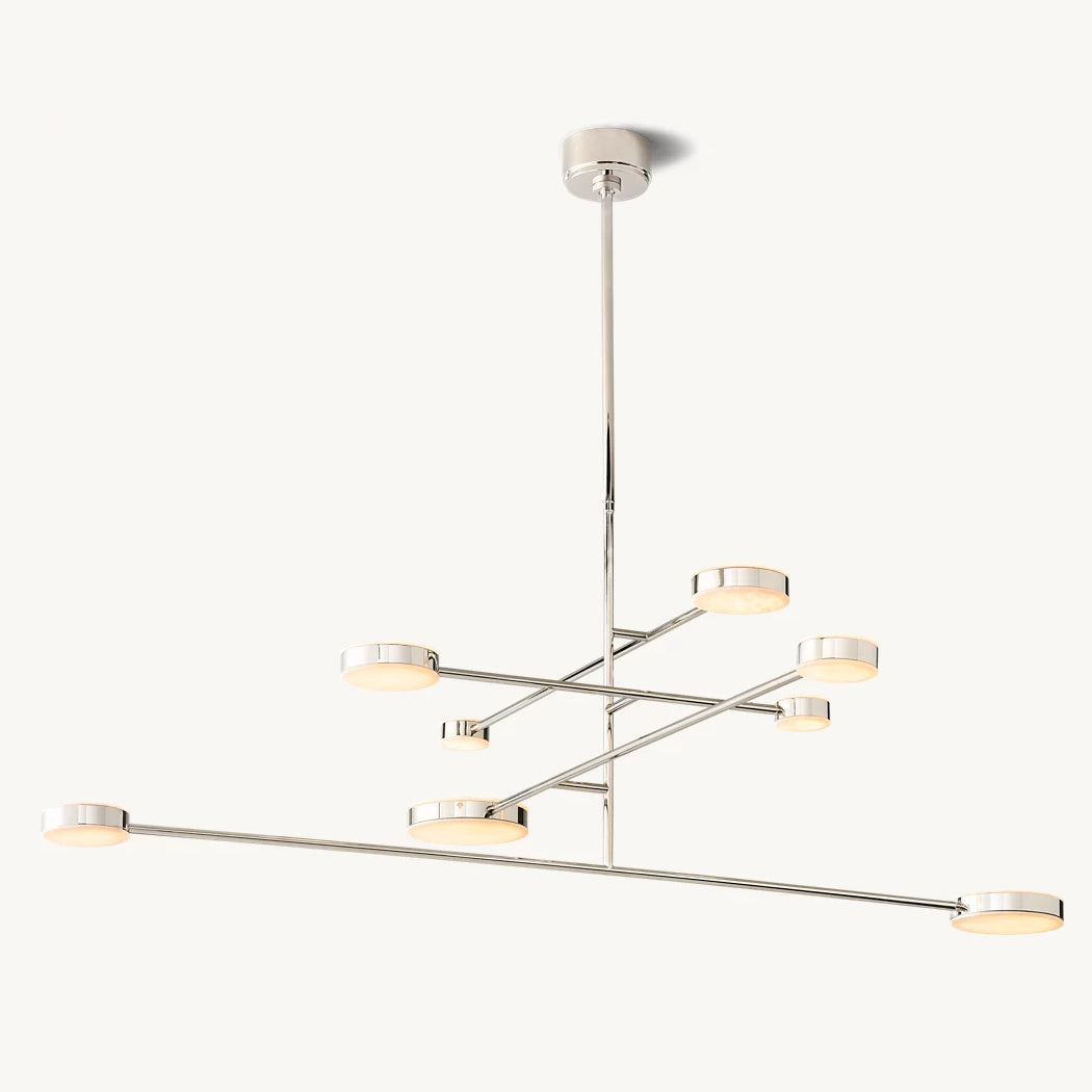 Alexander Floating Alabaster Mobile Chandelier 60"