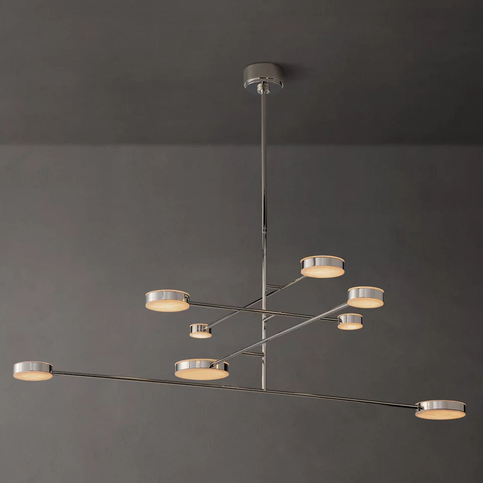Alexander Floating Alabaster Mobile Chandelier 60"