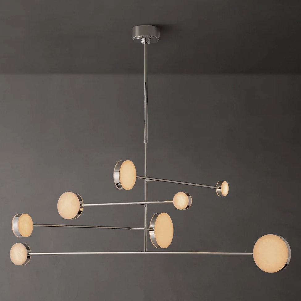 Alexander Floating Alabaster Mobile Chandelier 60"