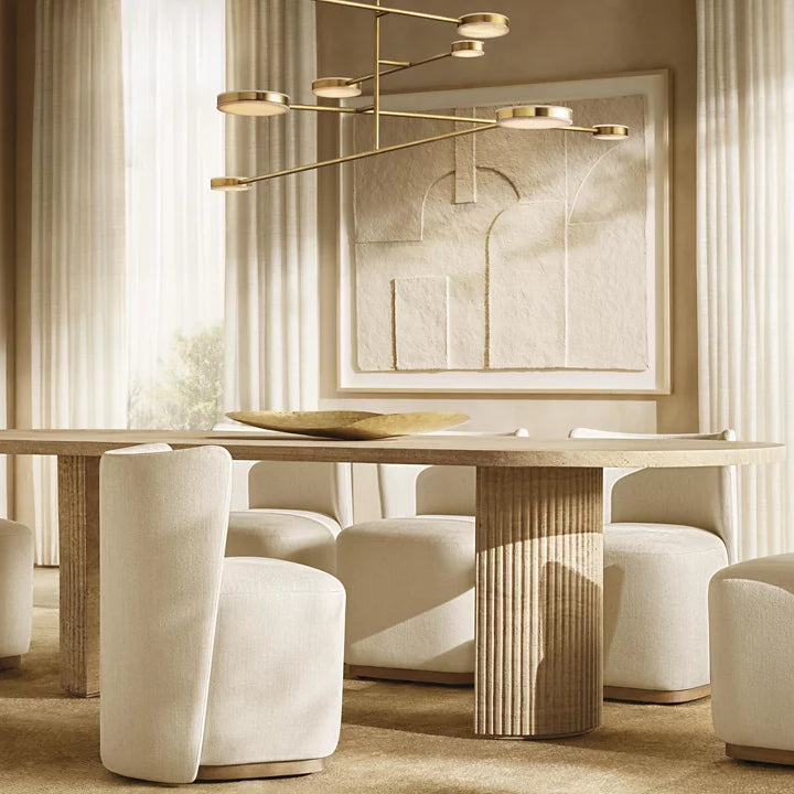 Alexander Floating Alabaster Mobile Chandelier 60"