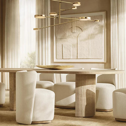 Alexander Floating Alabaster Mobile Chandelier 60"