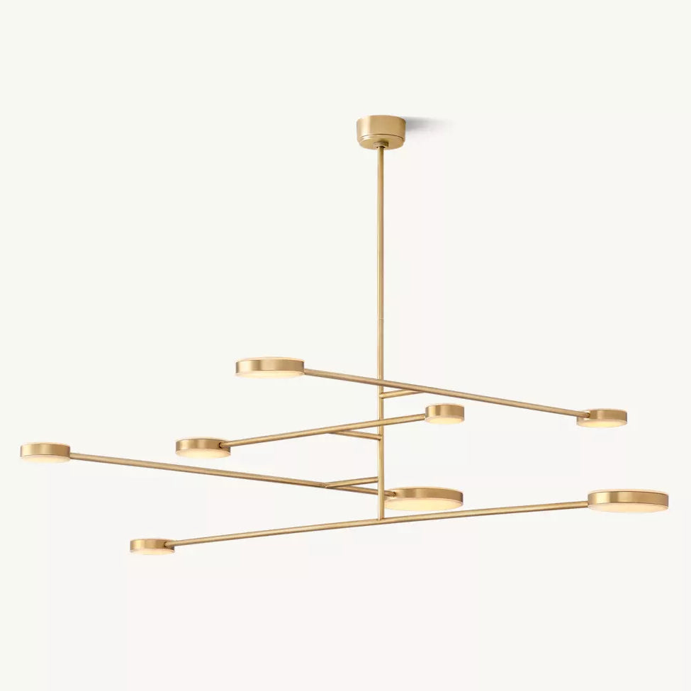 Alexander Floating Alabaster Mobile Chandelier 72"
