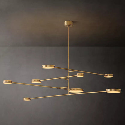 Alexander Floating Alabaster Mobile Chandelier 72"