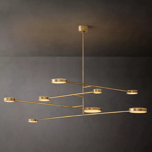 Alexander Floating Alabaster Mobile Chandelier 72"