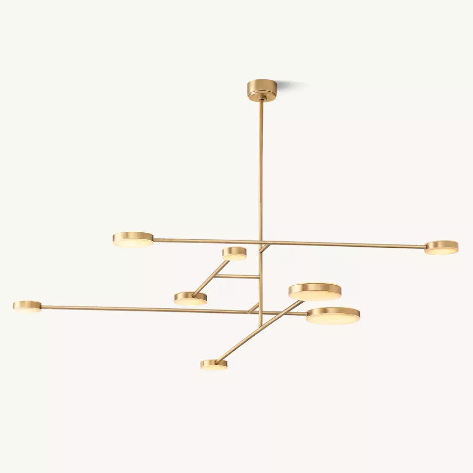 Alexander Floating Alabaster Mobile Chandelier 72"