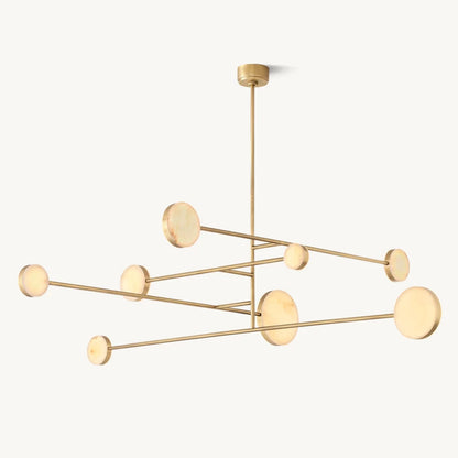 Alexander Floating Alabaster Mobile Chandelier 72"