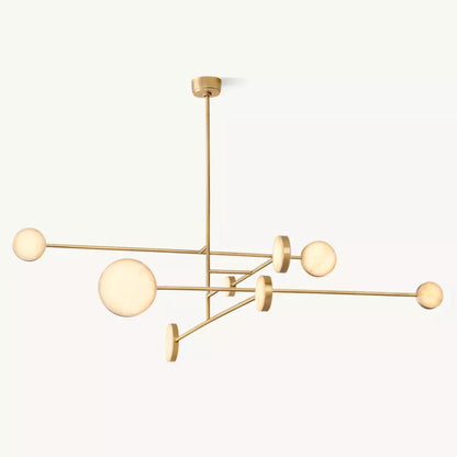 Alexander Floating Alabaster Mobile Chandelier 72"