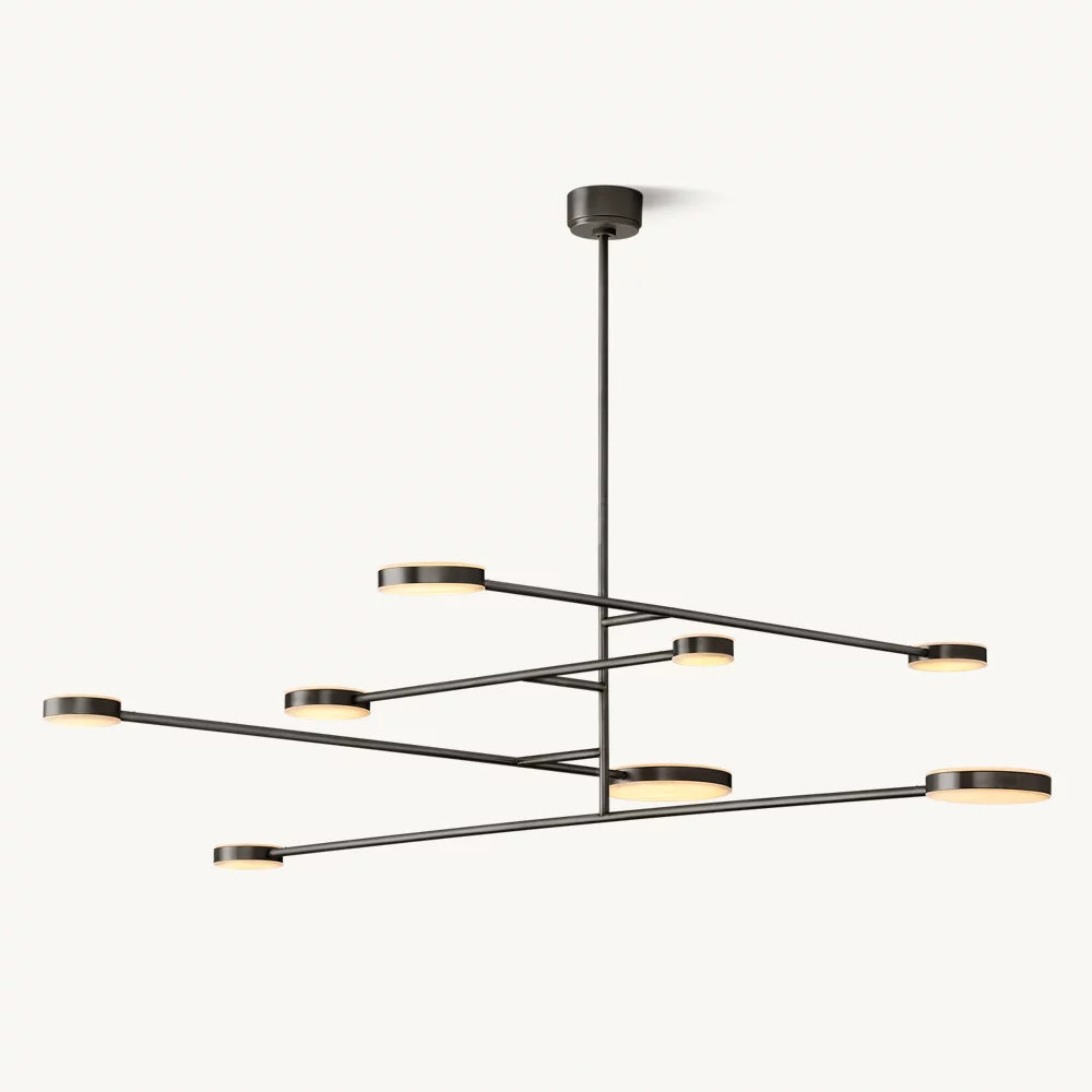 Alexander Floating Alabaster Mobile Chandelier 72"