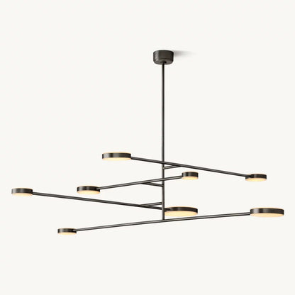 Alexander Floating Alabaster Mobile Chandelier 72"