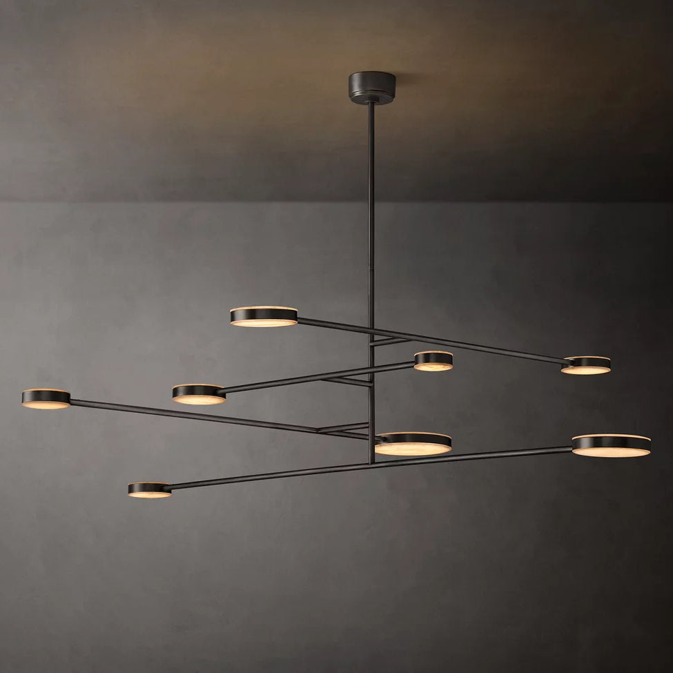 Alexander Floating Alabaster Mobile Chandelier 72"