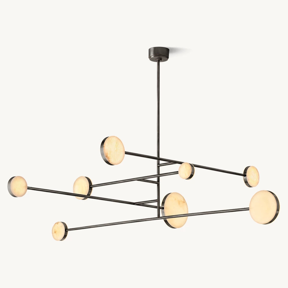 Alexander Floating Alabaster Mobile Chandelier 72"