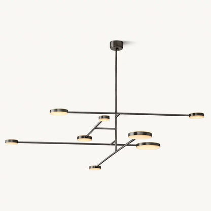 Alexander Floating Alabaster Mobile Chandelier 72"