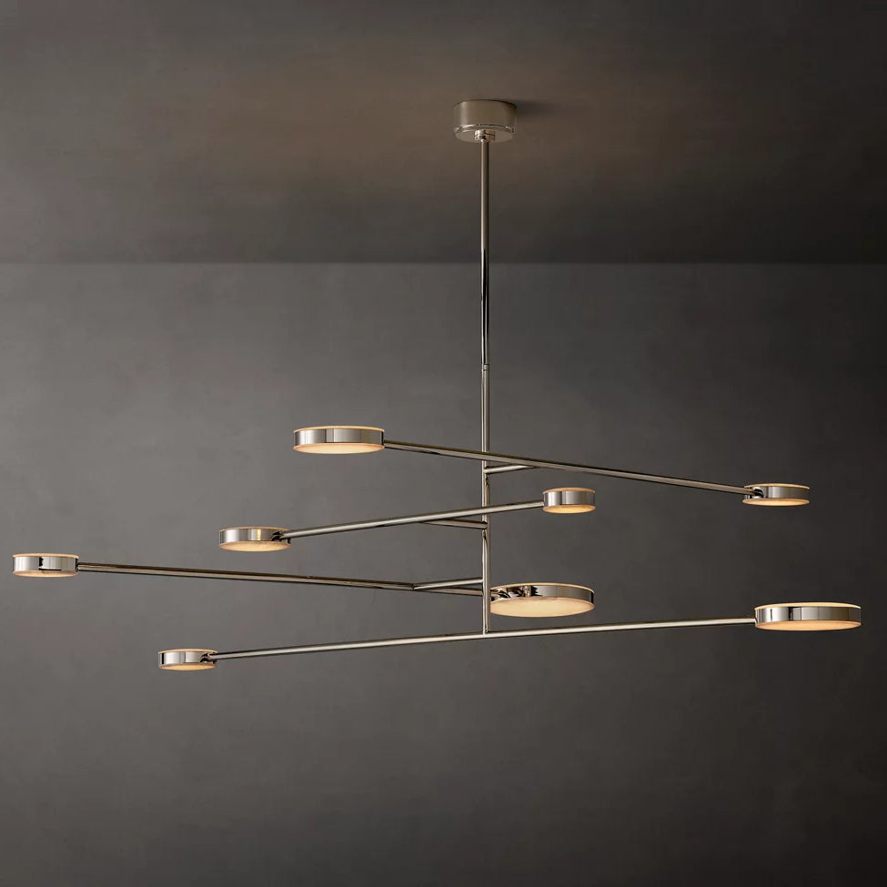 Alexander Floating Alabaster Mobile Chandelier 72"