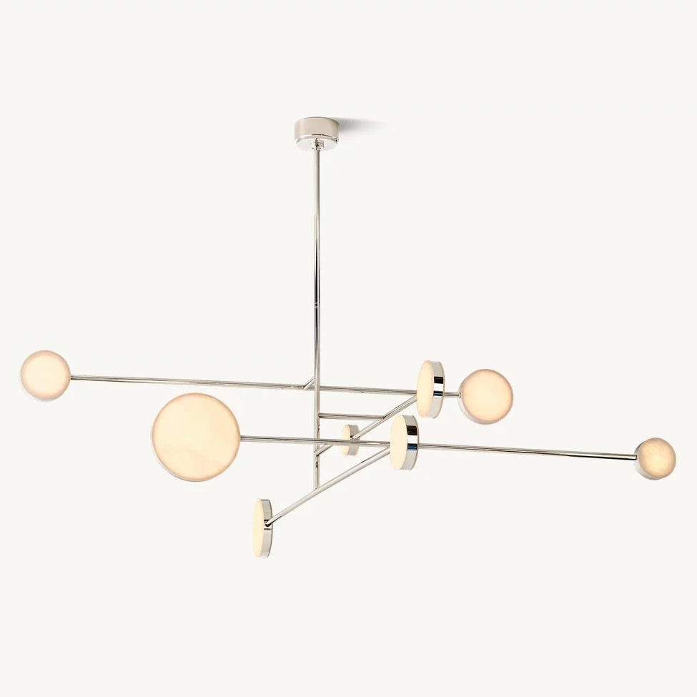 Alexander Floating Alabaster Mobile Chandelier 72"