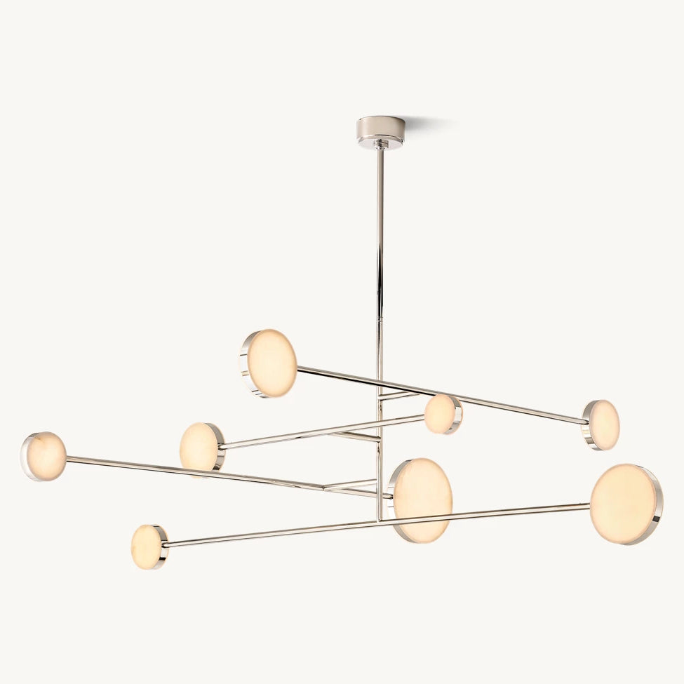 Alexander Floating Alabaster Mobile Chandelier 72"