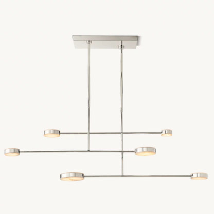 Alexander Floating Alabaster Linear Chandelier 72"