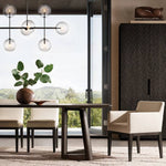 Lucelle Glass Globe Linear Chandelier 58"