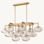 Cabrette Float Glass Linear Chandelier 54"