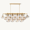 Cabrette Float Glass Linear Chandelier 72"
