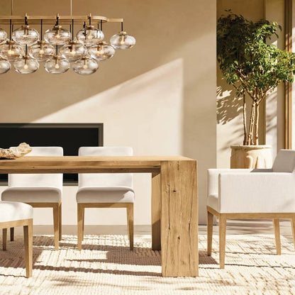 Cabrette Float Glass Linear Chandelier 72"