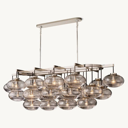 Cabrette Float Glass Linear Chandelier 72"