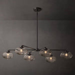 Cabrette Float Glass Mobile Linear Chandelier 60"