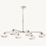 Cabrette Float Glass Mobile Linear Chandelier 60"
