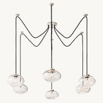 Cabrette Float Glass Suspended Chandelier 84"