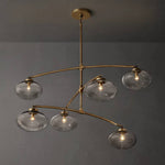 Cabrette Float Glass Mobile Round Chandelier 72"