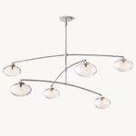 Cabrette Float Glass Mobile Round Chandelier 60"