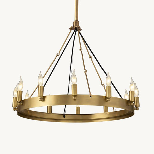 Camino Vintage Industrial Round Chandelier 26"