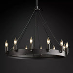 Camino Vintage Industrial Round Chandelier 26"