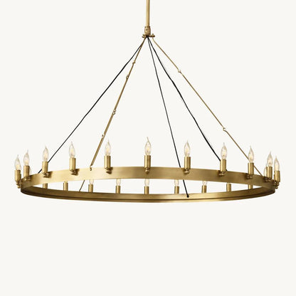 Camino Vintage Industrial Round Chandelier 50"
