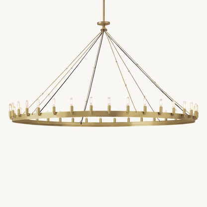 Camino Vintage Industrial Round Chandelier 73"