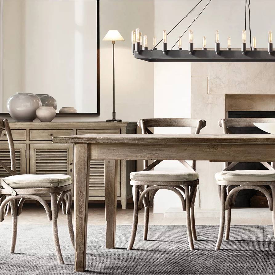 Camino Vintage Industrial Rectangle Chandelier 52"