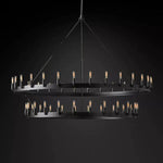 Camino Vintage Industrial Two-Tier Chandelier 63"