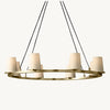 Pauillac Fabric Shade Round Chandelier 36"