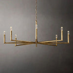 Thaddeus Artisan Forged Round Chandelier 60"