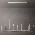 Thaddeus Artisan Forged Linear Chandelier 54"