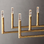 Thaddeus Artisan Forged Linear Chandelier 96"