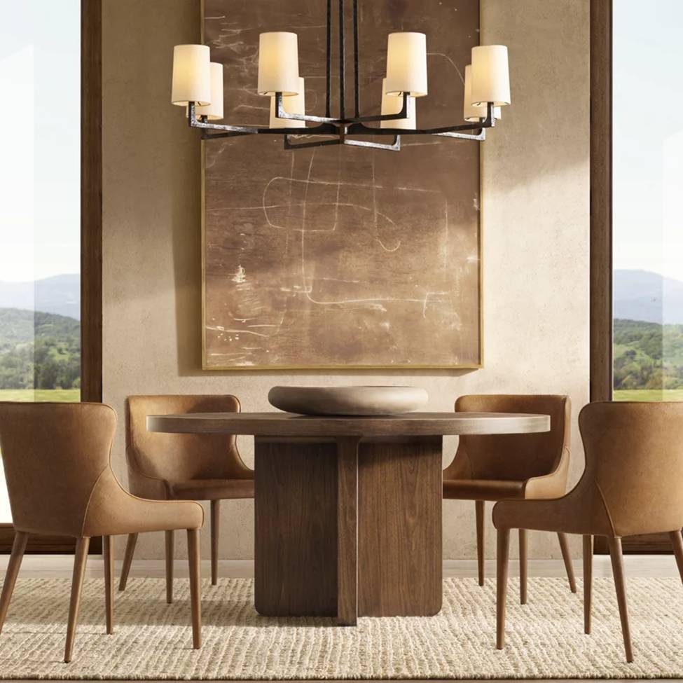 Wright Simplicity Forged Round Chandelier 60"