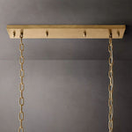 Odeon Deco Prism Rectangular Tiered Chandelier 40"