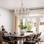 Rococo Vintage Crystal Round Chandelier 33"