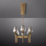 Tulip Crystal Petal Round Chandelier 65"