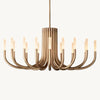 Rousselin Midcentury Sleek Oval Chandelier 50"